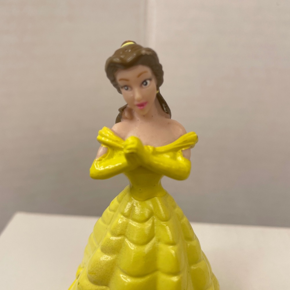 Disney Belle Figurine Girls Yellow Beauty and the‎ Beast Princess Toy 3.75"